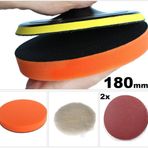 Depolife 180 Mm Polisaj Seti Cırt Taban Sünger Bone 2 Li Zımpara Takımı