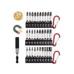 Depolife 34 Parça Manyetik Hex Bits uç takımı Yıldız Alyan Düz bits Yıldız Bits Yıldız Alyan uzatma Adaptörlü