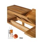 Depolife Ahşap Koruyucu Tik Yağı Teak Oil Protect 100ml Koruyucu Renksiz iroko Maun Gül tik yag Ahşap Koruma