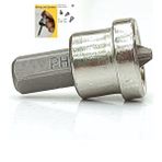 Depolife Alçıpan Vidalama Matkap Ucu Ph2 X25 S2 Çeliği Şapkalı Sınırlayıcı Bits Ucu 3 Adet Stoplu Yıldız Uç