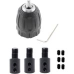 Depolife Anahtarsız Supra Plastik Mandren Otomatik Mandrel Okul Proje Hobi 3'lü Motor Mil Kaplinli 3/8 mm 10 mm