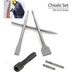 Depolife Beton Kırma Delme Raspalama Sds Plus Hilti Uç Seti Bits Vidalama Adaptörü Ve Uc Keski Murc Takımı