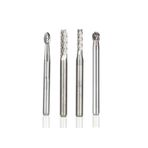 Depolife Cnc Freze Için Kesici Karbür Uç Seti Yoğun Çelik Ahşap Metal Alüminyum Pleksi Carbide Tungsten 4 Lü