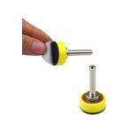 Depolife Dremel Tarzı Gravür Makineleri Için Mini Cırtlı Zımpara Tabanı 3.17Mm Sap 25Mm Pad