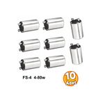 Depolife Floresan Ampul Starteri 4-80w 200-250v FS-4 Bakır Konnector Alümininyum Form 10 Adet