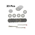 Depolife Gravür mini Kalıpçı Makinesi için 23lü Taşlama Kesme Zımparalama Disk Seti Elmas Metal Plastik Ahşap