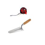 Depolife Inşaatcı Harç Malası Sıvacı Malası 22Cm 3 Metre 2Li Set