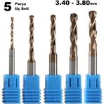 Depolife Kalıpçı Tornacı Delme Cnc Router Karbür Uç Seti 3.20mm 3.40mm 3.50mm 3.60 Carbide Matkap Uç Seti 4lü