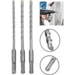 Depolife Kırıcı Delici Hilti Için Sds Plus Elmas Uçlu Matkap Ucu Seti 3 Parça 6 mm-7 mm-8 mm