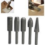 Depolife Matkap Için Eğe Törpü Seti Ahşap Metal Ince Diş Aşındırma Törpüleme Freze Uç Seti 5 Parça