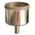 Depolife Mermer Granit Fayans Cam Yuvarlak Delme Panç Elmas Uç Yuvarlak Açma Matkap Için Karot 4cm (40mm)