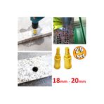 Depolife Mermer Seramik Cam Granit Delme 18mm - 20mm Panç Seti Elmas Kaplama titanyum Matkap Delici Uç