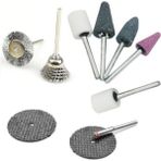 Depolife Mini Atşlama Benzeri Metal Ahşap Kesme Fiber Disk Taş Zımpara Tel Fırça Seti 10 Parça Vız Vız Set