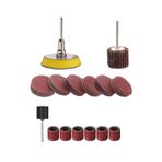 Depolife Mini Gravür Makineleri Için Mop Cırt Taban Flap Disk Silindir Zımpara Seti 70 Parça Takım