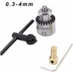 Depolife Motor Mandrel Seti Elle Sıkmalı 3 Çeneli Mini Chuck Adaptör Set