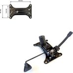 Depolife Ofis Büro Çalışma Koltuğu Için Çift Kol Metal Şase Mekanizma (15X25CM) Yedek Parça - Antrasit
