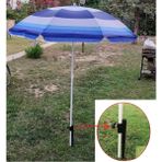 Depolife Plaj Deniz Bahçe Balkon Şemsiyesi Mavi 180 cm Dayanıklı Polyester Kazıklı
