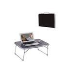 Depolife Pratik Katlanır Çantlı Kamp Masası 60X40Cm Siyah Laptop Bilgisayar Çalışma Alüminyum