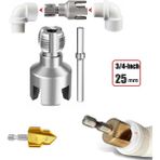 Depolife PVC PPRC Boru İç ve Dış Diş Açma Aparatı 3/4" (25mm) Yiv Paso Açma Anahtarı Rayba Pafta