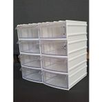 Depolife Şeffaf Çekmeceli Organizer Kutu 8 Kutu Dremel Gravür Boncuk Mücevher Saklama Kutusu Düzenleyici