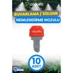 Depolife Sisleme Misting Buharlama Serinletme Nozulu Sera Nemlendirme Spreyi Kafa Sulama Ekipmanları Mist, 43532534543