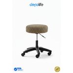 Depolife Tedy Yükseklik Ayarlı Ergonomik Ofis Kasiyer Sekreter Makyaj Tekerlekli Çalışma Taburesi