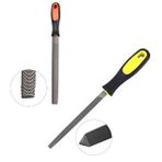 Depolife Üçgen Saplı Eğe Ve Balık Sırtı Törpü Seti Büyük Boy 32cm Ege Takımı 2 Parça Gri