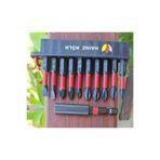 Depolife Yıldız Düz Vidalama Uç Seti Hex Bits uç takımı Manyetik uzatma Adaptörlü 12 Parçalı Set