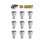DepoMega 10 Adet Alçıpan Vidalama Şapkalı PH2 Bits Uç 25 mm Stoplamalı