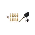 Depomega 11 Parça Gravür Için Pirinç Mandren Pens Seti 0.5-3.2 mm
