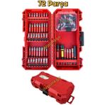 Depomega 72 Parça Vidalama Bits Uç Seti Mıknatıslı Özel Kutulu Somun Adaptörlü - 19 cm x 9,5 cm - Çok Renkli
