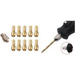 Depomega Pirinç Mandren Pens Seti 11 Parça 0.5-3.2 mm Kalite Aksesuarlar İçin