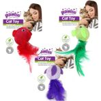 Depomix Pawise Catnipli Peluş Kuş Oyuncağı 12 cm - Renkli