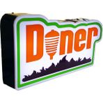 Deport Döner Yazılı Görsel Tabela 3D LED Neon Işıklı Kutu Harf Tabela
