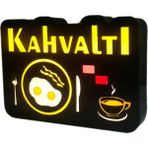 Deport Kahvaltı 3D Led Neon Işıklı Tabela