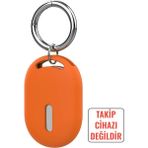 Deppo Trend Mi Tag Uyumlu Kılıf Anahtarlık Evcil Hayvan Tasmasına Takılabilir Düşmez Kopmaz Yıkanabilir Silikon - Turuncu