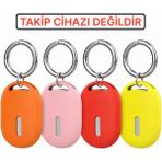 Deppo Trend Mi Tag Uyumlu Koruma Anahtarlık Evcil Hayvan Tasmasına Takılabilir Düşmez Kopmaz Yıkanabilir Silikon - Turuncu