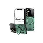 Deppo Trend Samsung Galaxy S24 Fe için Magsafe ile Uyumlu Kılıf Kamera Korumalı Açılıp Kapanabilen Dikey ve Yatay Standlı 360 Derece Dönebilen Stand Darbelere Dayanıklı Koruyucu Renkli Tank Kapak