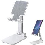Deppo Trend Tablet/telefon Standı Taşınabilir Katlanabilir Yükseklik Ayarlı Ofis/ev Için Uygun Telefon Tutucu - DT-AyarlanabilirBeyazTelTabStandı