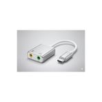 Deppo Trend Type-C To 3.5mm Jack Çevirici USB-C To Kulaklık Mikrofon Ses Kartı Adaptör Notebook PC Dönüştürücü