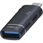 Deppo Trend Type-C To USB 3.0 + Type-C Otg & Kulaklık Dönüştürücü –2 In 1 Çoklu Kullanım Metal Çevirici Adaptör - Standart