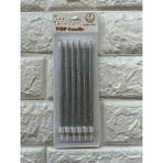 Depposite 6li Simli Pasta Mumu Gümüş 17 cm