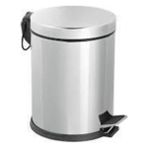 Depposite Çelik Metal 12 Litre Pedallı Çöp Kovası Gümüş Çöp Kutusu