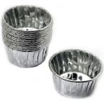 Depposite Cupcake Kalıbı Büyük Boy 62*40 Sufle-Muffin Kek Kalıbı - 50'li Gümüş