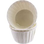 Depposite Cupcake Kalıbı Büyük Boy Düz Renk 62*40 mm - 50 Adet Beyaz