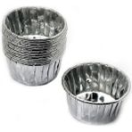 Depposite Cupcake Kalıbı Minik Boy 38*30 Sufle-Muffin Kek Kalıbı - 24 Adet Gümüş
