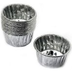Depposite Cupcake Kalıbı Minik Boy 38*30 Sufle-Muffin Kek Kalıbı - 50 Adet Gümüş