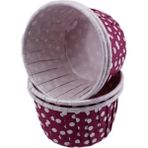 Depposite Cupcake Kalıbı Minik Boy 38X30 mm - 50'li Puantiyeli Mor