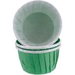 Depposite Cupcake Kalıbı Minik Boy Düz Renk 38*30 mm - 100 Adet Yeşil