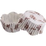 Depposite Cupcake Kalıbı Pet Kapsül Dalgalı Sarmaşık Desenli Kek Kalıbı 65X38 mm - 100'LÜ 3.8 cm